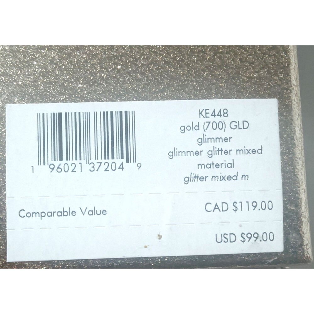 Kate Spade New York Boxed Small Glimmer Glitter Slim Card Holder~Gold Retail $99 - Picture 6 of 7